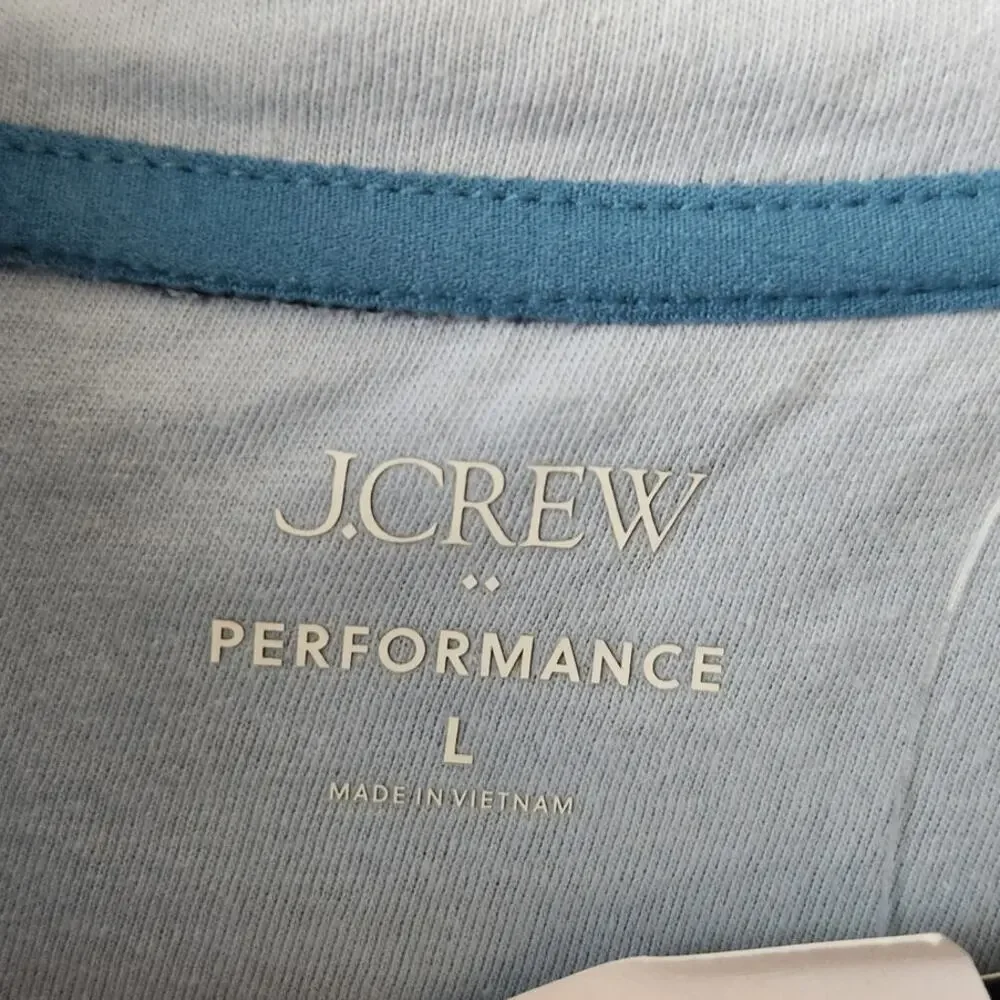 NWT J. Crew Quilted Quarter-Zip Heather Deep Navy XL